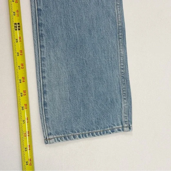 GRLFRND Sara Super High Rise Straight Jeans in La Brea Ave Size 27 Straight Leg